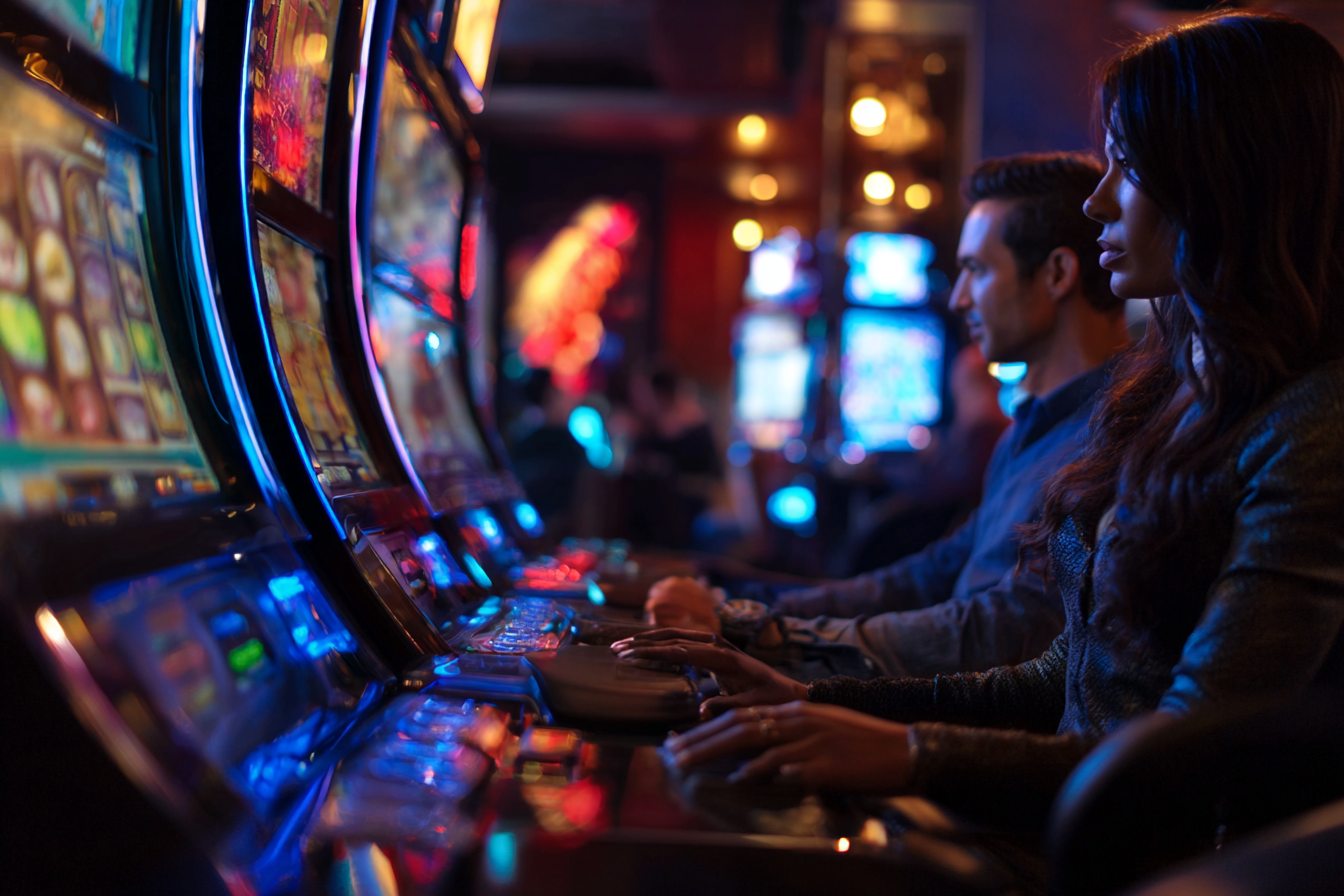 Slot machine reels and Rummy table on DHAKA7 Games app